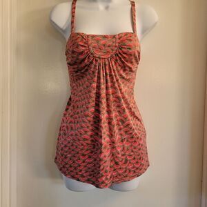 Trina Turk tank top 100% silk Size L